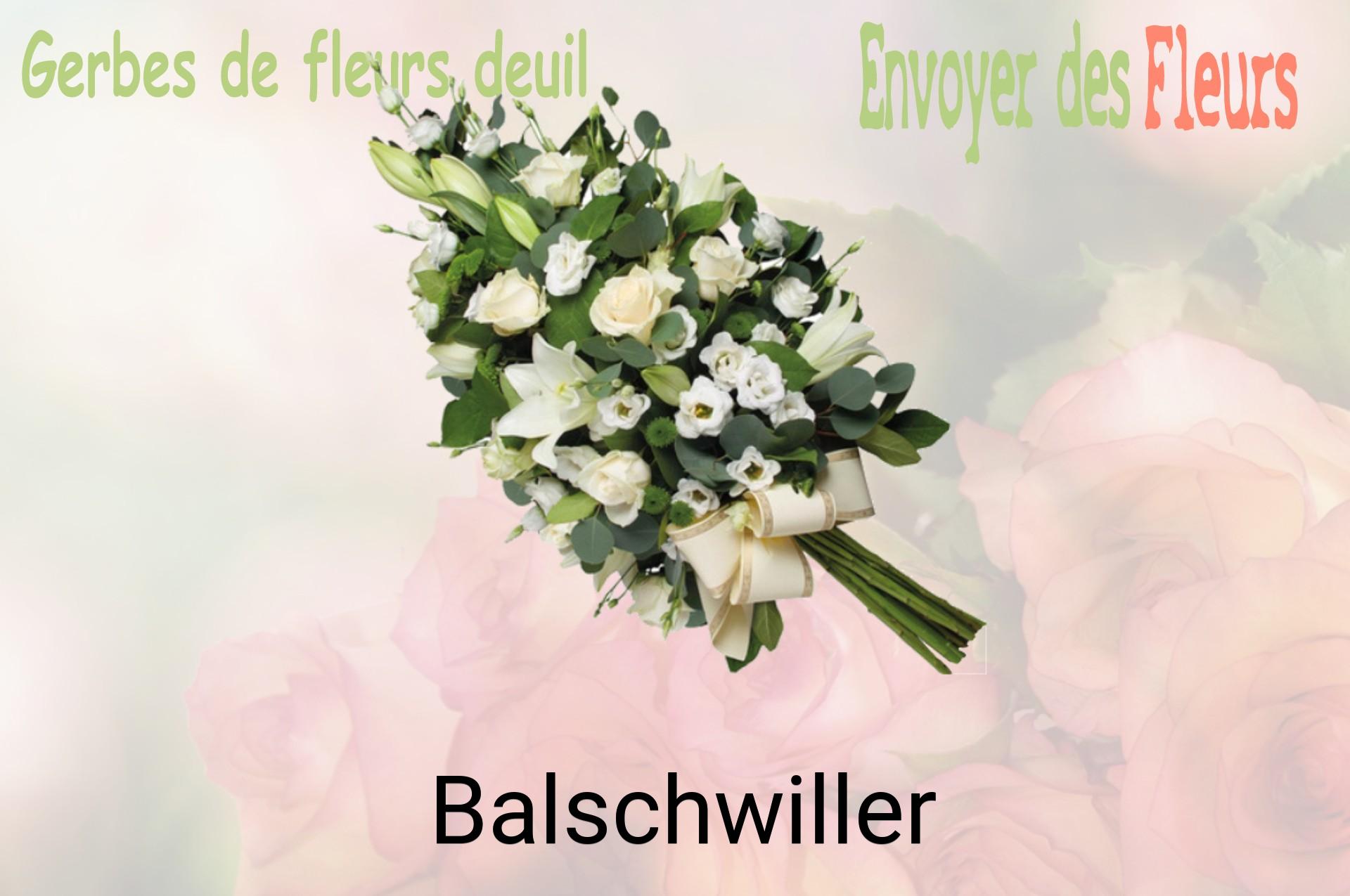 Gerbe de fleurs de deuil livrée à Balschwiller